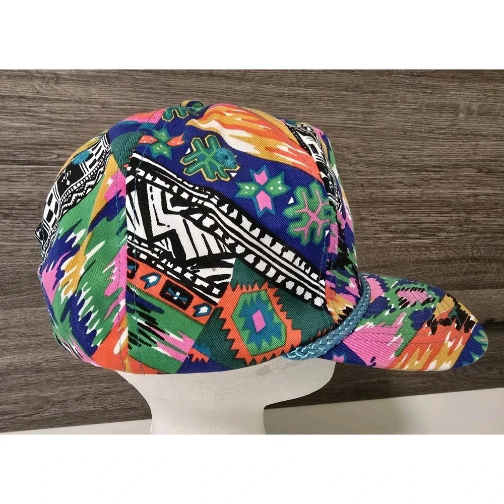 Mens Vintange Baseball Cap 80s 90s Advertising Hat Snapback Bold Aztec Nashville